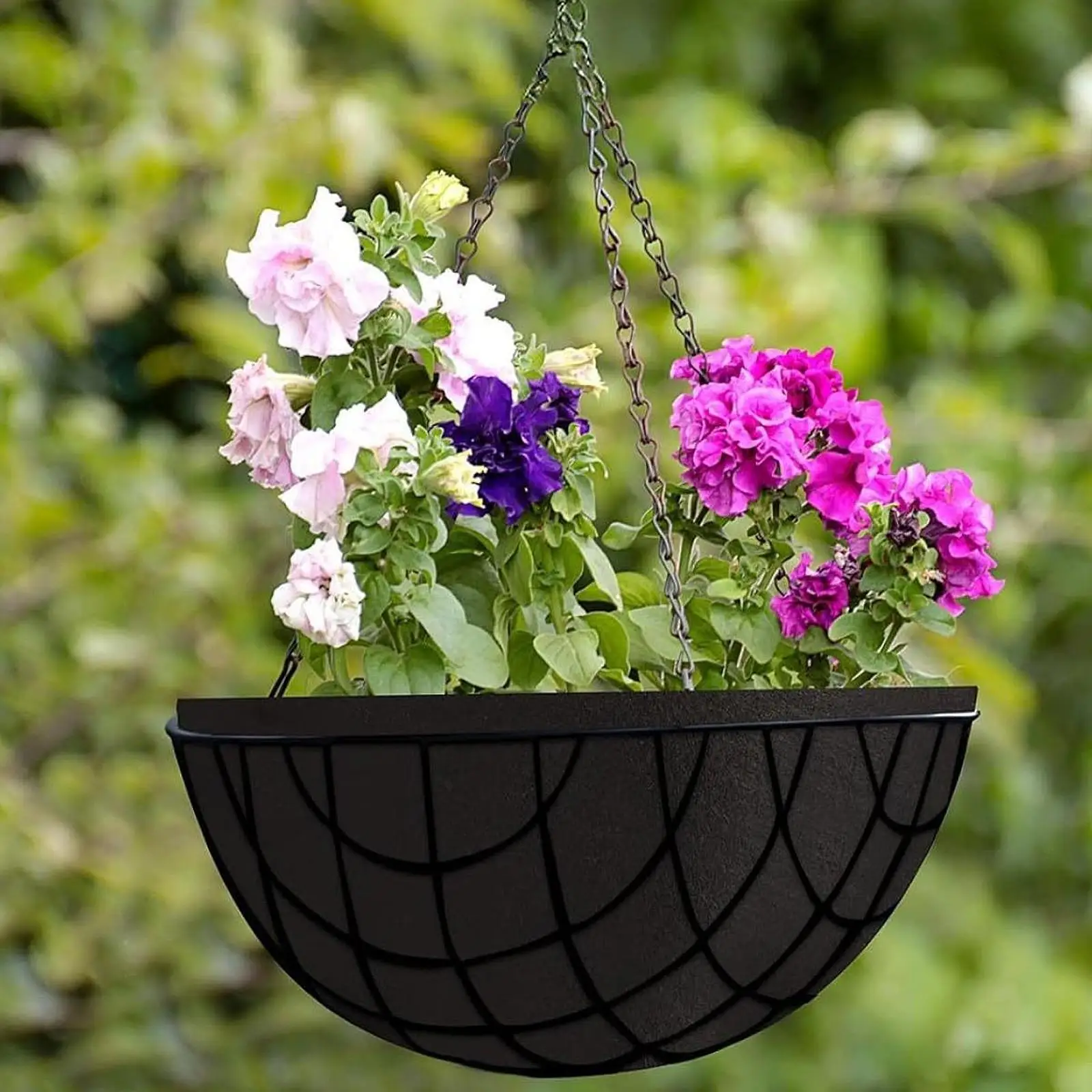 Planter Liner Roll Grow Mat Roll Black Plant Liner Sheets Non Woven for Hanging Flower Basket 11.81 Inchx78.74 inch