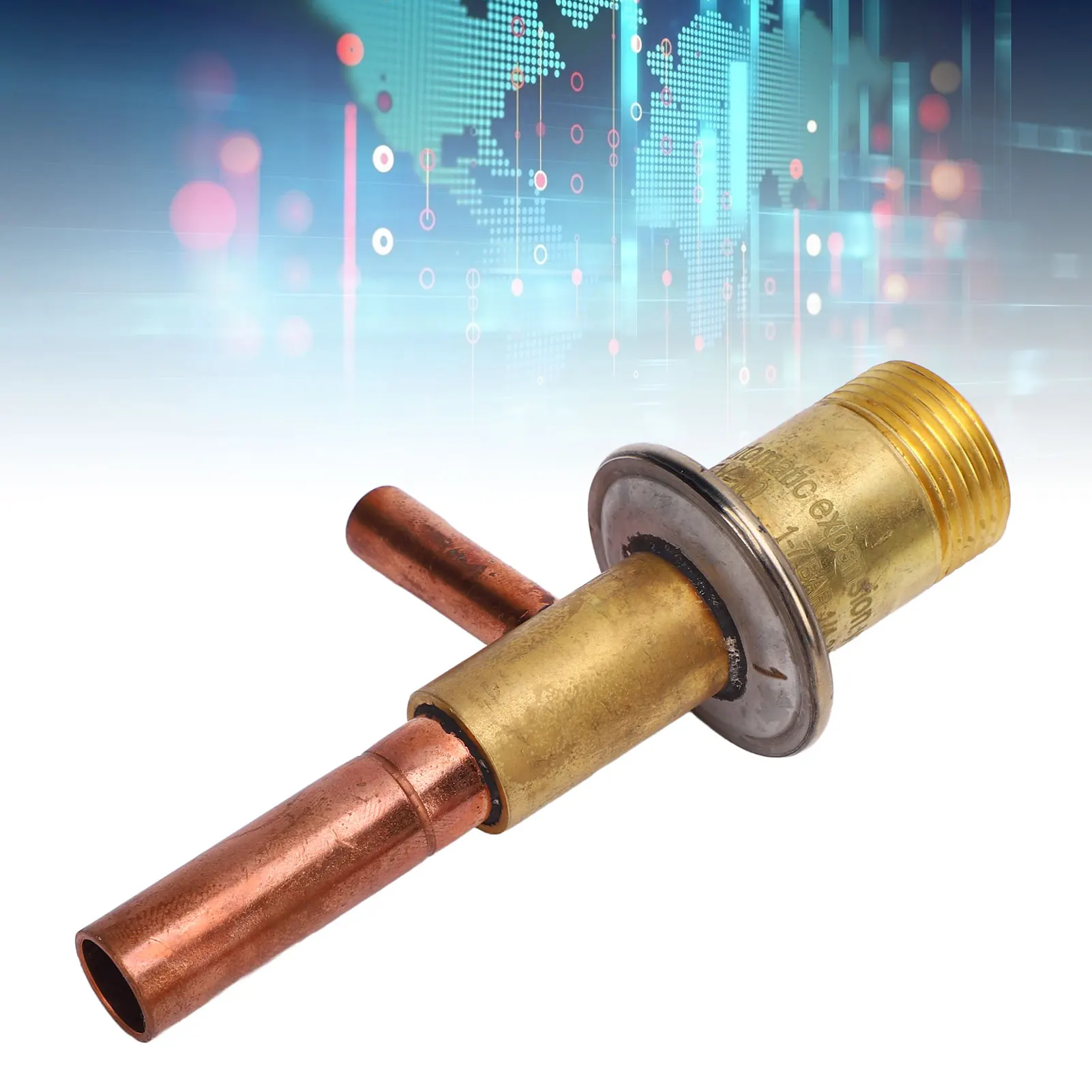 

Клапан для зарядки холодильного оборудования Выход 3/8 дюйма ODF Клапан расширения холодильного оборудования Пневматические компоненты Впускной отверстие ODF 1/4 дюйма для ремонта