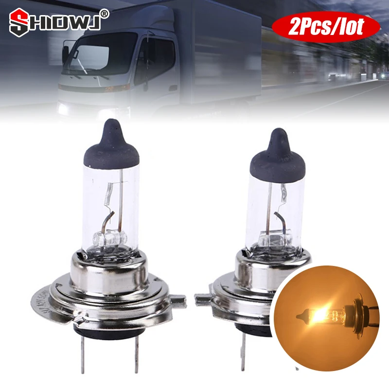 

2 Pcs 12V 55W H7 Halogen Car Led Bulb White Fog Halogen Bulbs Car Head Lamp Light 12V Car Light Headlights 4300K