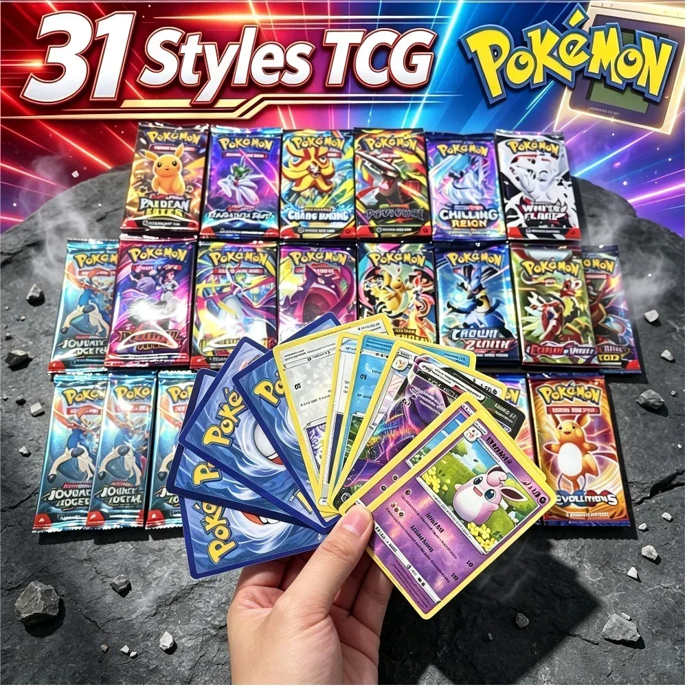 190-pecas-de-cartas-pokemon-prismatic-evolutions-scarlet-violet-151-destined-rivals-black-bolt-cartas-de-batalha-e-troca-em-ingles-booster-presente