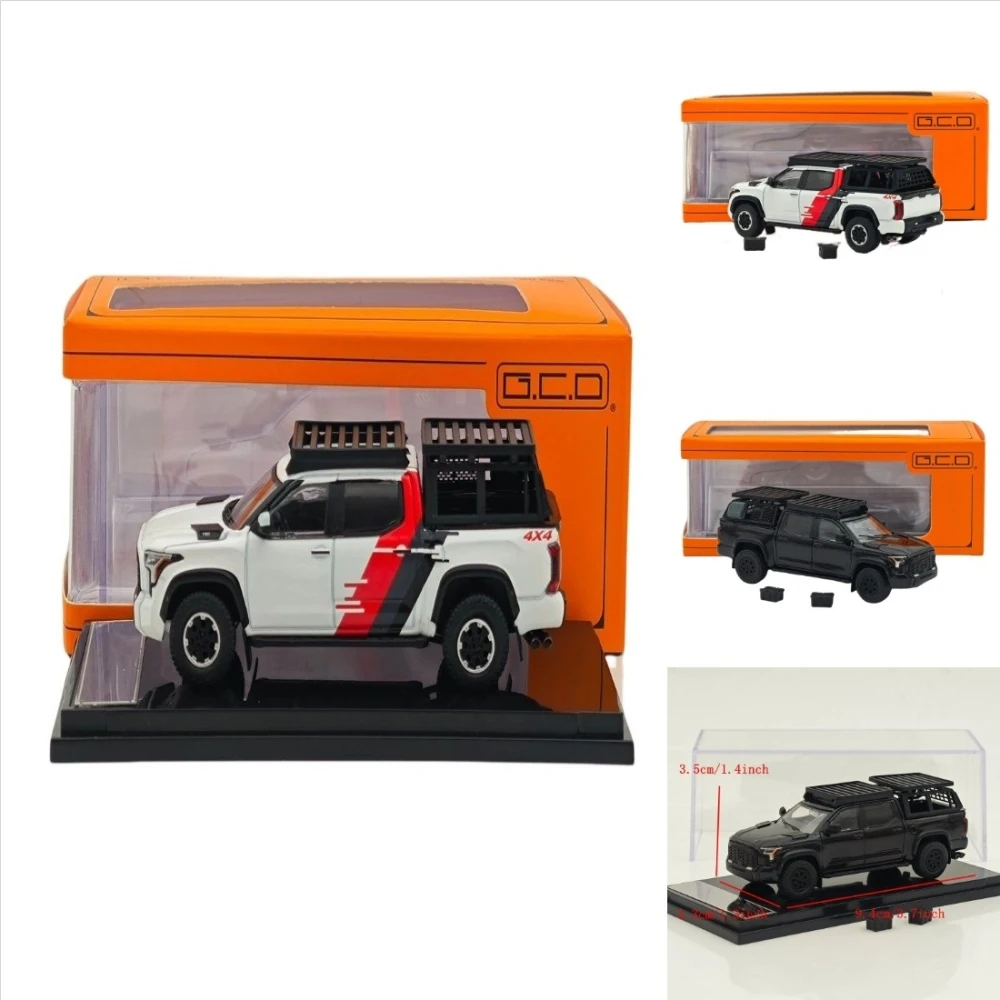 

1:64 GCD for Tundra PickUp MK3 XK70 TRD Pro Diecast Metal Car Miniature Collection Toy Vehicle Models
