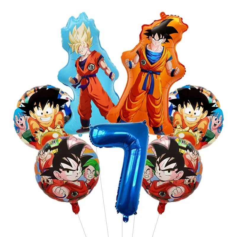 Dragon Ball Z Themen-Bachelor-Party Ballon-Set Vier-Sterne-Folienballon mit Goku-Aufdruck für Anime-Fans Feier – Detail 34