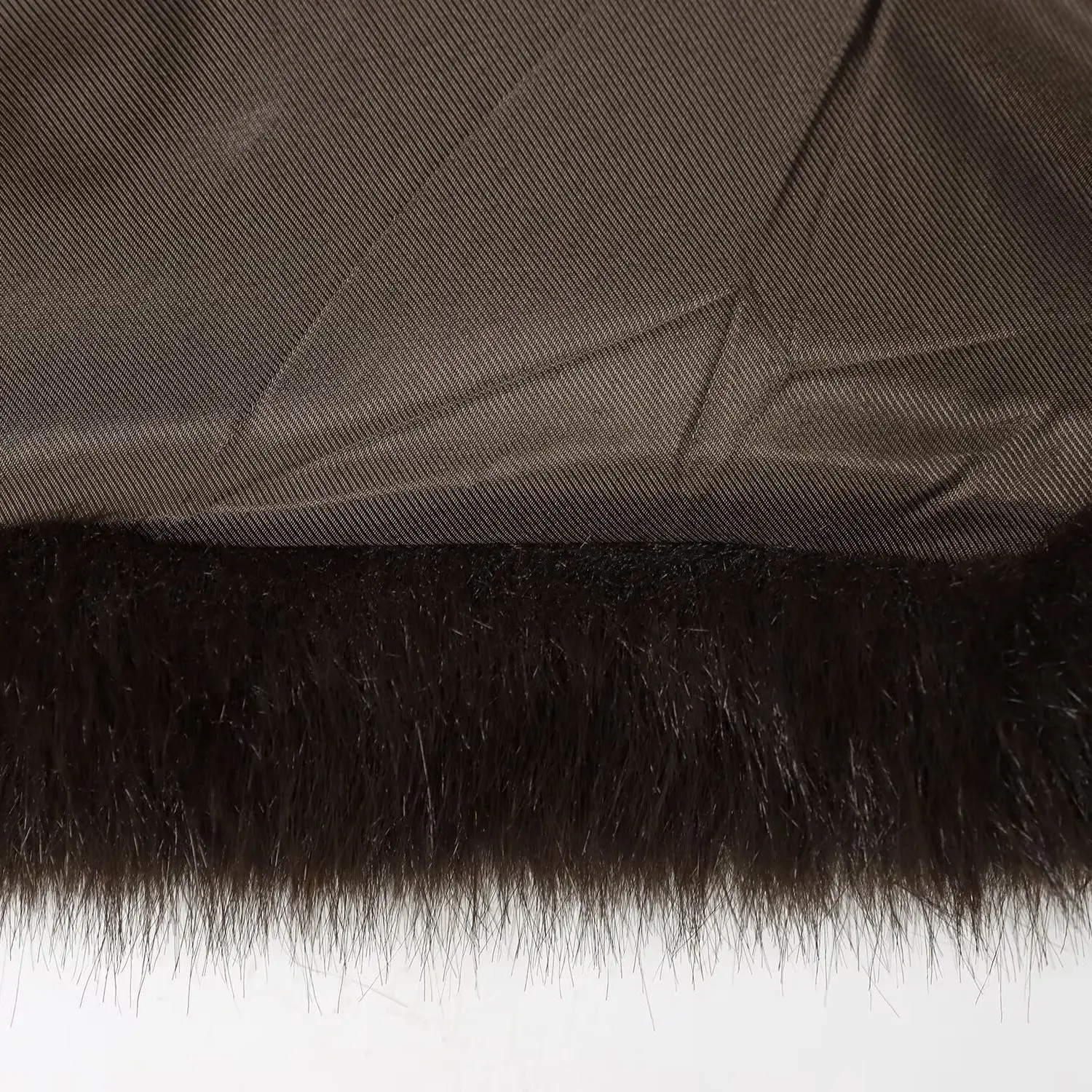 

KASLEAD Faionable Artificial Fur Effect ort Coat Women's Jaet Sli Windproof Regular Fit Long Sve Polyester