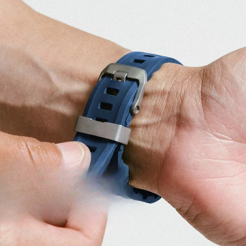 Спортивный силиконовый ремешок для часов 42 мм, 44 мм, 45 мм, 46 мм, 49 мм, титановый металлический браслет, ремешок для iWatch Ultra 2 10 9 8 7 6 SE 5 4