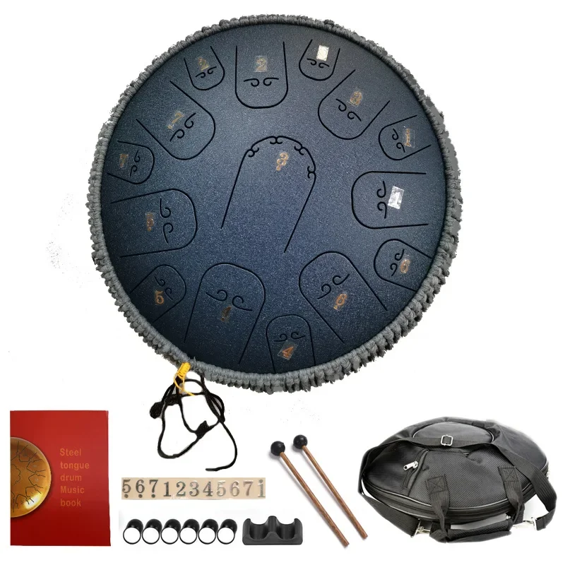 tongue drum for Gift Steel tongue drum Handpan Percussion instrument 14 inch 15 Notes