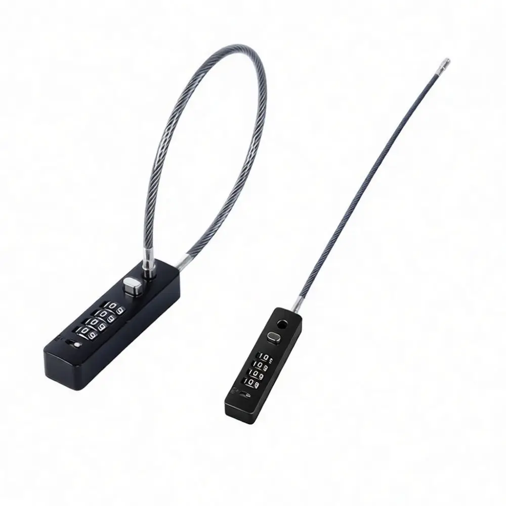 Portable Steel Cable Combination Padlock Mini Wire Lock For Gym Locker Travel Bag Backpack Drawer Security Tool
