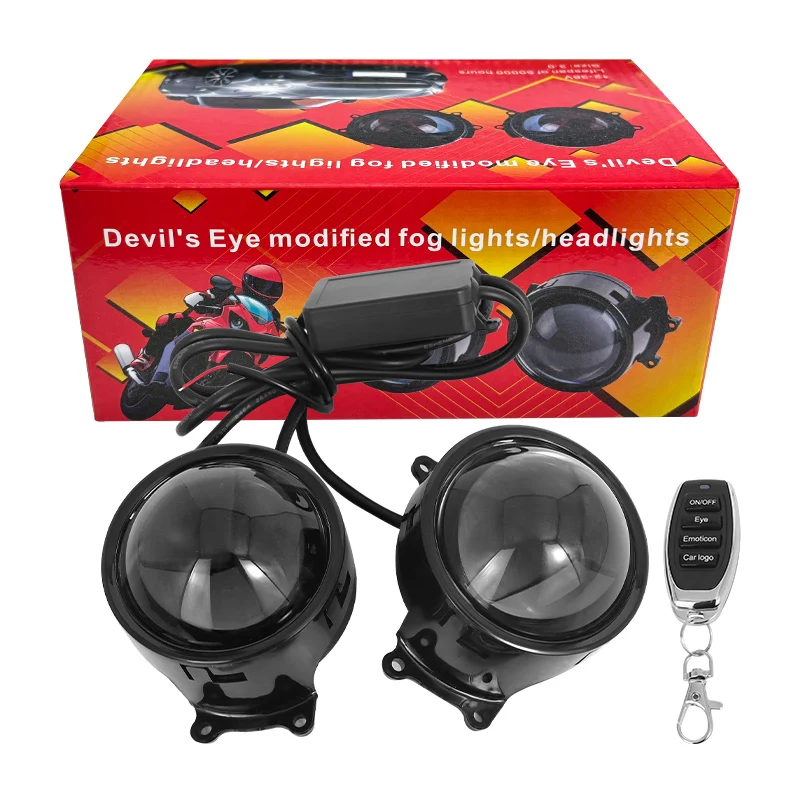 

Dynamic Devil's Eye Light Emitting Diode 33 Modes Decorative Lens Headlamp Refitted Light Emitting Diode
