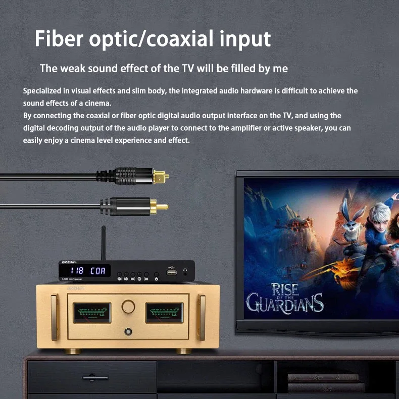 BRZHIFI U01 9038 Decoding Home Audio U Disk Digital Turntablemini Hifi Combo Dvd Player/optical/BT/mobile Phone APP Player