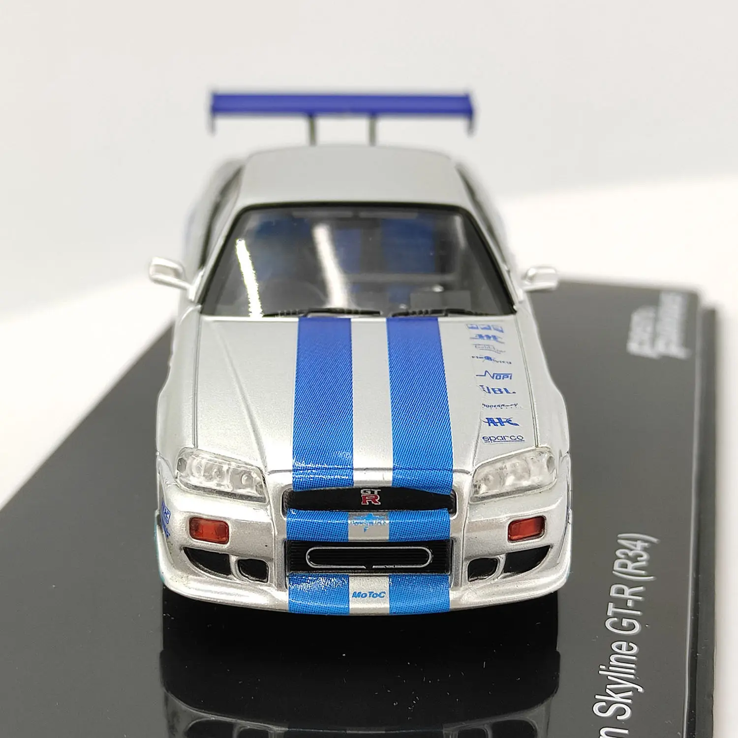 دييكاست IXO 1/43 مقياس نيسان سكاي لاين GT-R R34 سبيكة سيارة نموذج تحصيل لعبة هدية تذكارية العرض #5