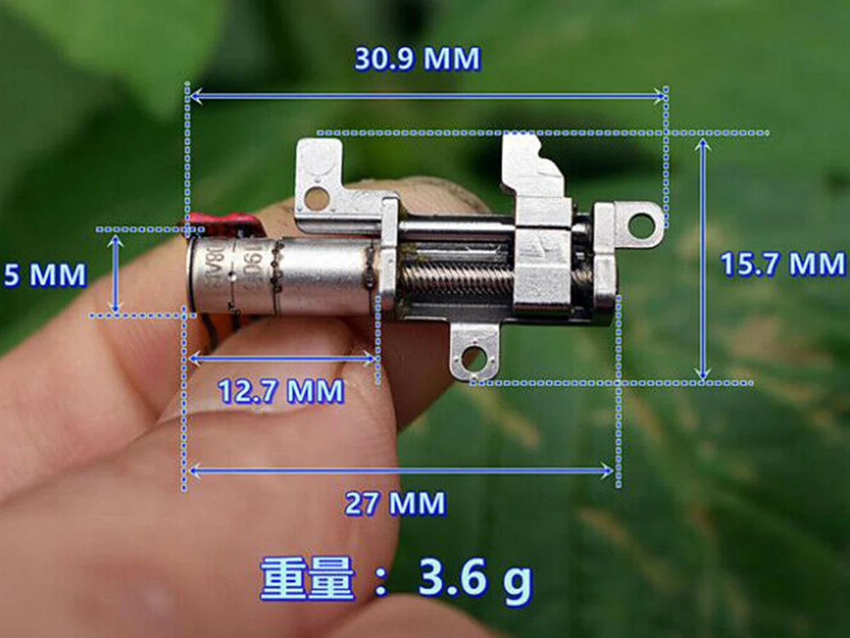 Micro 5MM Stepping Motor Mini Planetary Gearbox Gear Stepper Motor Linear Screw Slider Block Nut Stroke 8mm DIY