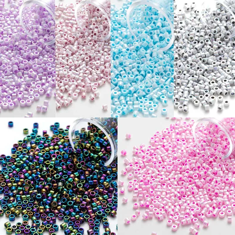 MKU Glass Beads 10g/20g/30g AB Color Plating 2MM Japan  Glass Beads  For DIY Handmade Jewelry  Making Weave