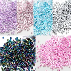 MKU Glass Beads 10g/20g/30g AB Color Plating 2MM Japan  Glass Beads  For DIY Handmade Jewelry  Making Weave