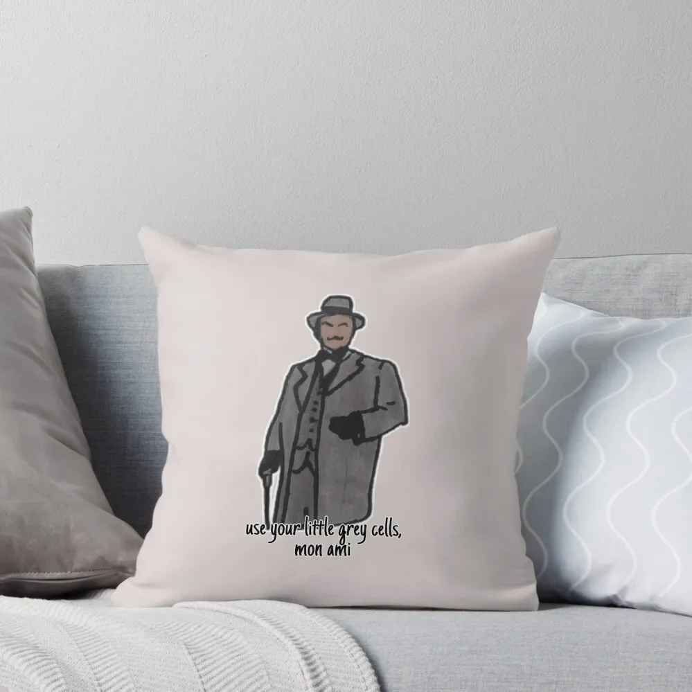 

Hercules Poirot Throw Pillow Christmas Pillow Cases autumn pillowcase Cushion Cover Luxury Pillow