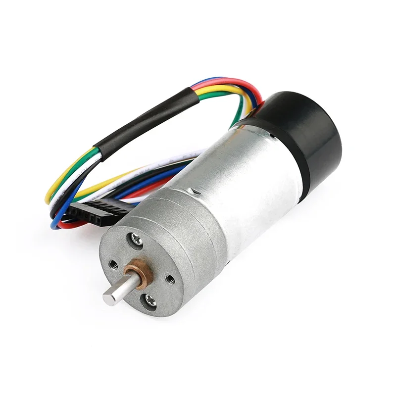 JGA25-370 DC Gear Motor Hall Encoder Speed Measurement Toque Motor With Cover 13CPR/12CPR