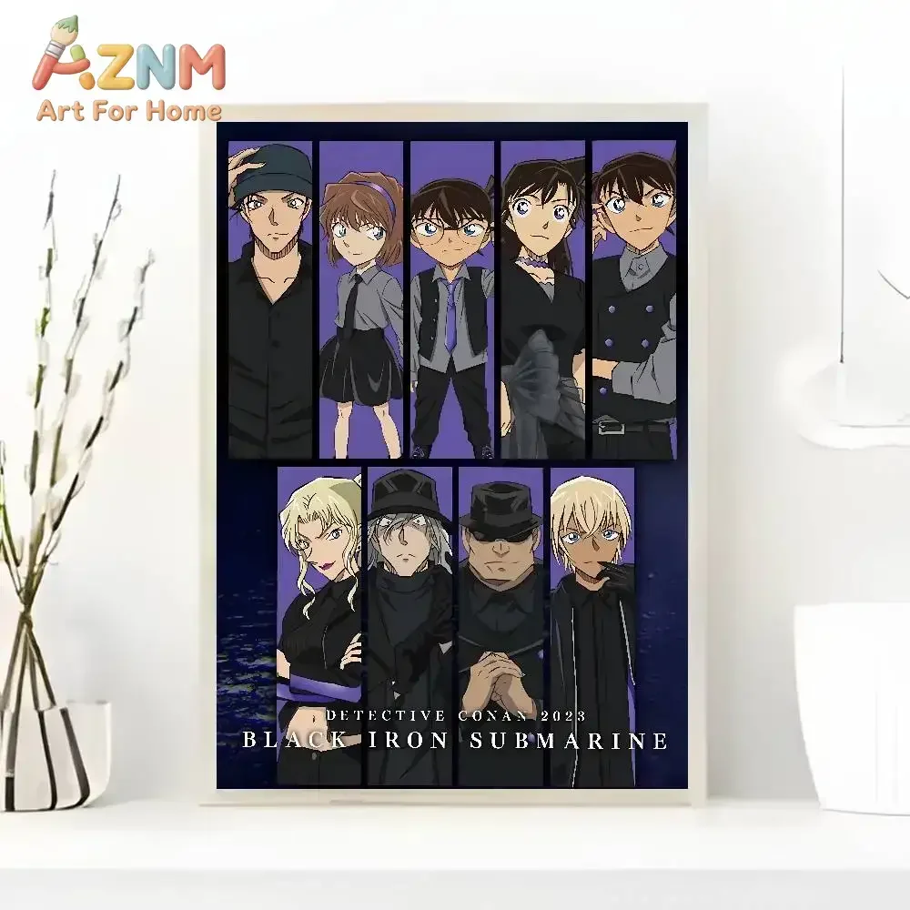 Detective Conan Anime Art Print Poster for Bedroom Living Room Wall Decor Gift