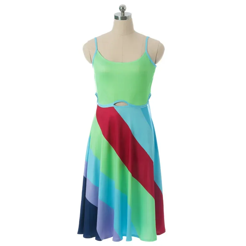 

Летнее красочное пляжное платье с надписью «Последние 30» из фильма «Ии» Дженна Rink, сексуальная мини-юбка с открытой спиной и вырезом для A