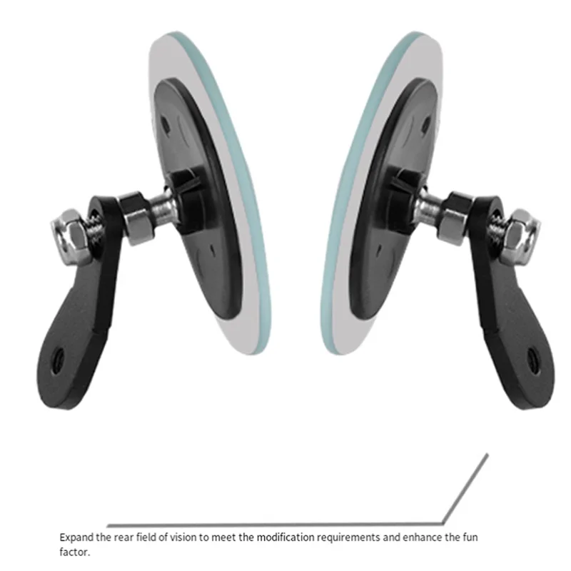 AB56-オートバイブラインドスポットミラーハンドルバー小さな丸いミラーカワサキ ZX25R ZX4R ニンジャ 400 650 2012-2024