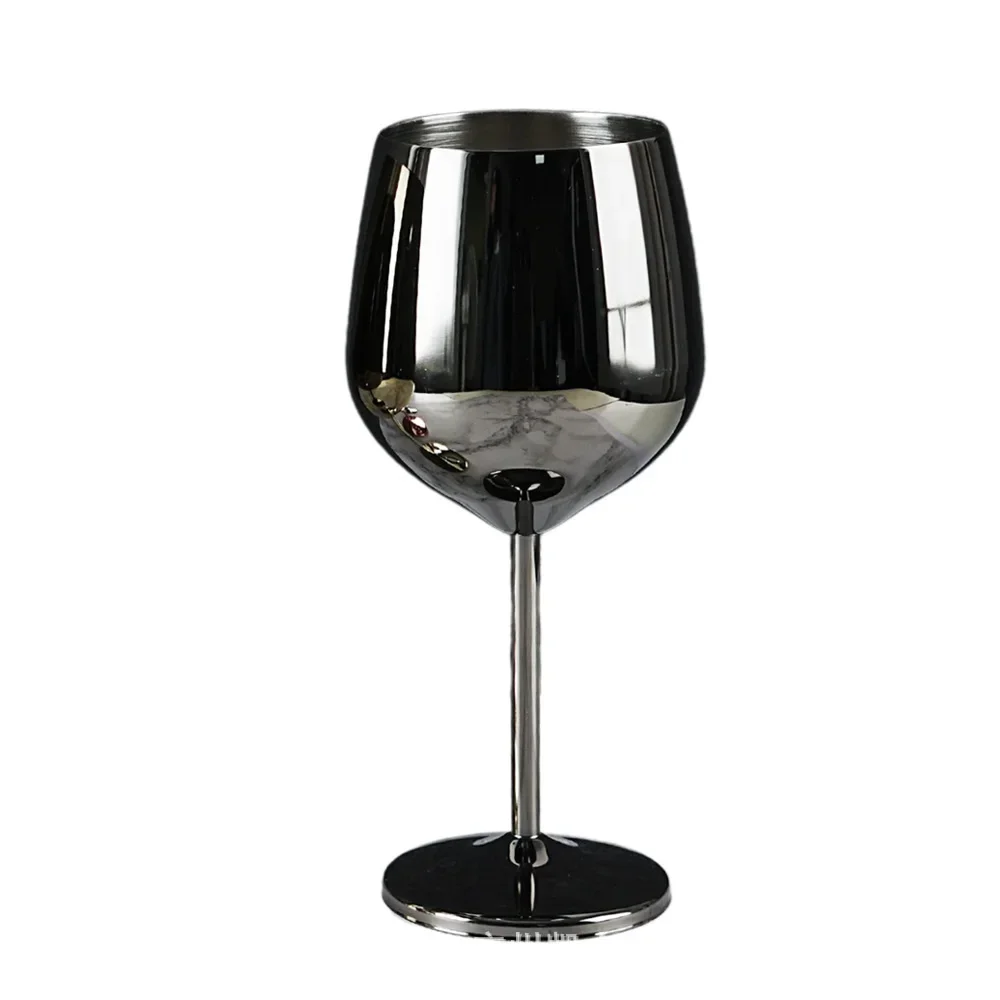 Stainless Steel Wine Glasses Unbreakable Metal Cocktail Glasses , 500 Ml, for Drinking Cocktails and Wine at Bar and Home