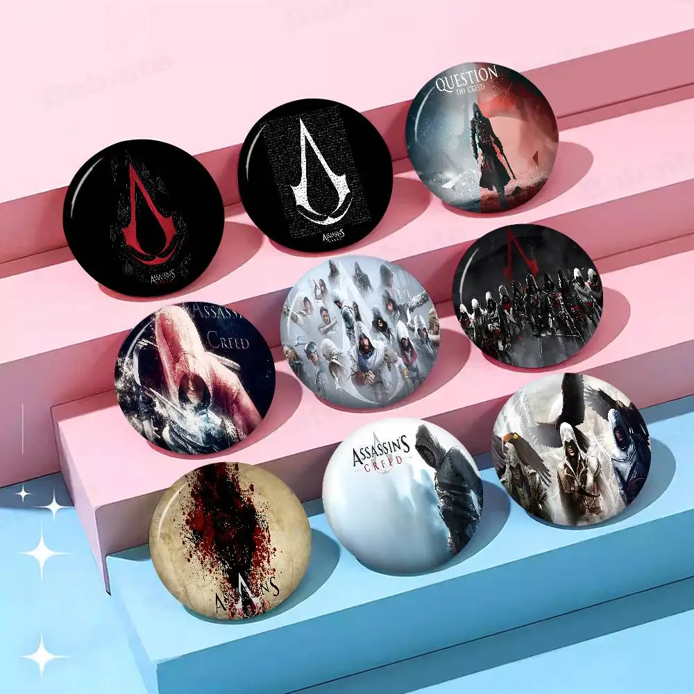 A-Assassin C-Creed Creative Tinplate Soft Button Pins Animal Icon Brooch Lapel Backpack Badge Accessories Pin