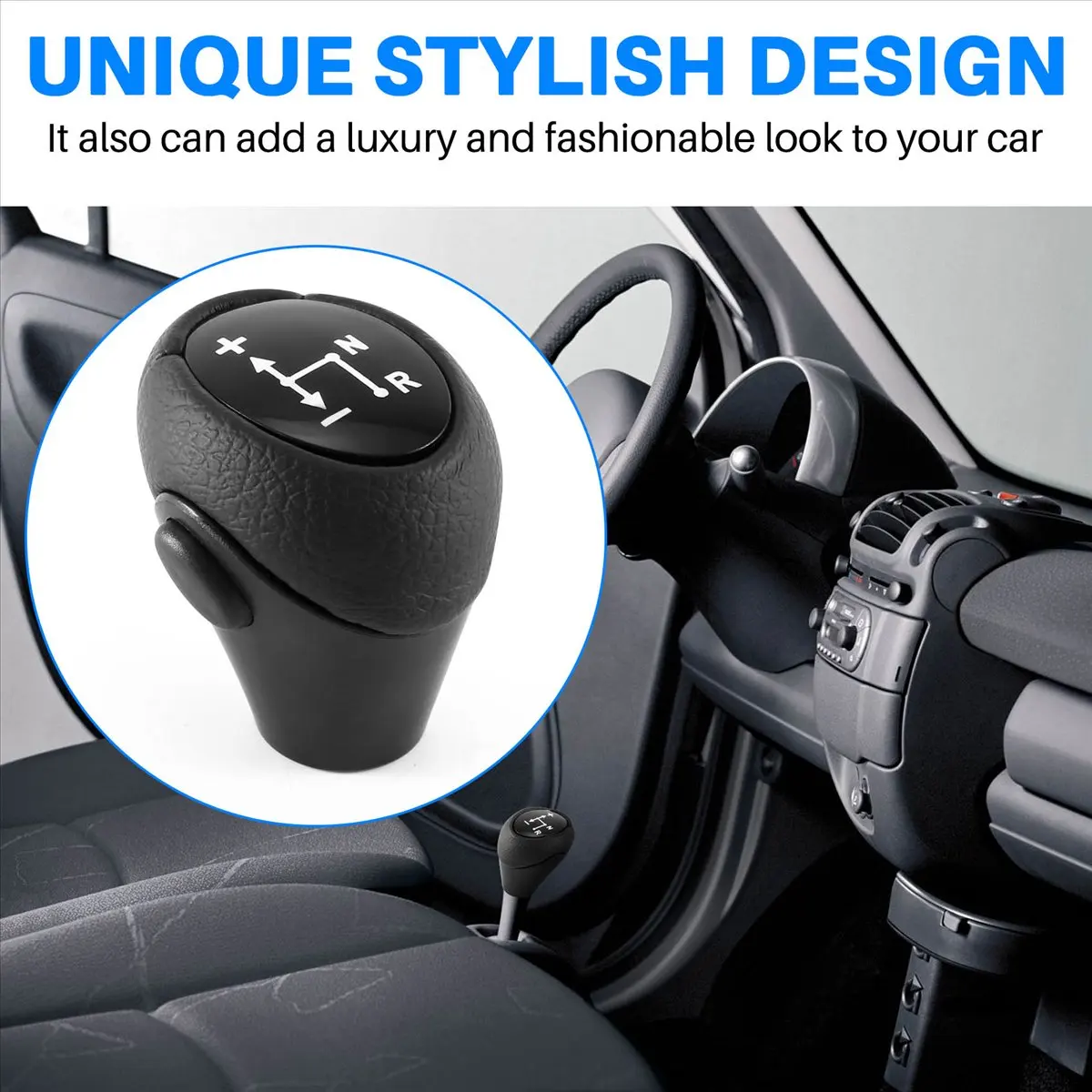 Super Sale Automatic Gear Shift Knob for Smart Fortwo City Coupe 1998-2004 Roadster 450 451