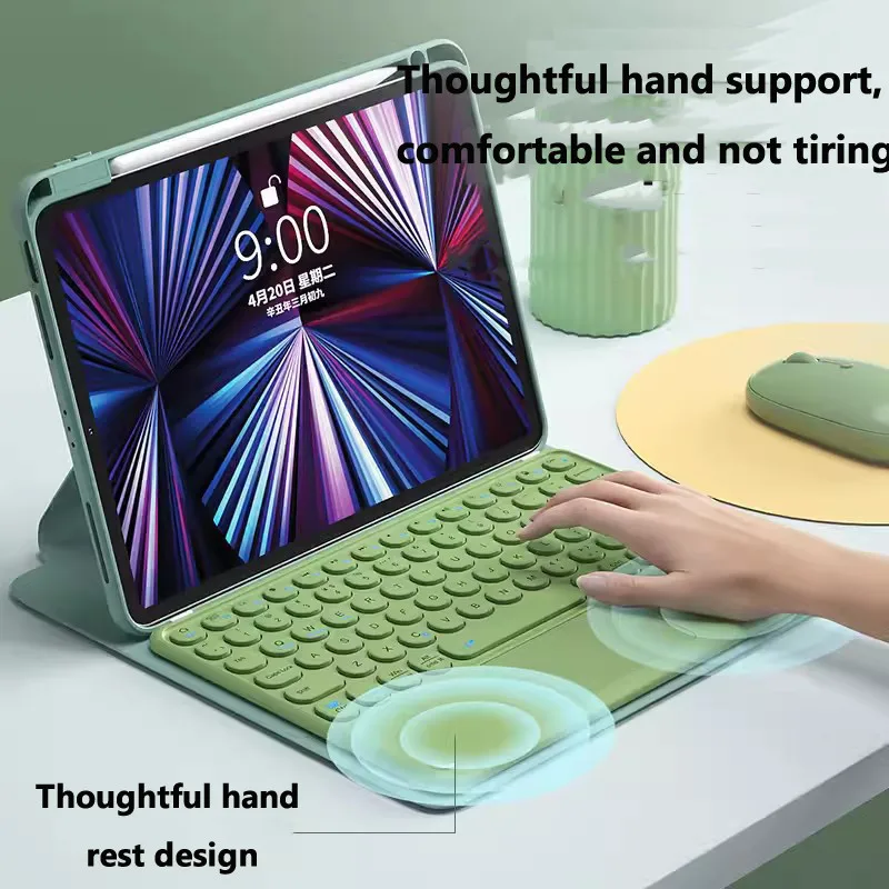 Imagem -04 - Capa Rotativa do Trackpad Keyboard para Lenovo Tab Capa Acrílica com Suporte de Caneta 360 ° M11 11 B11 K11 11 Pol 2023