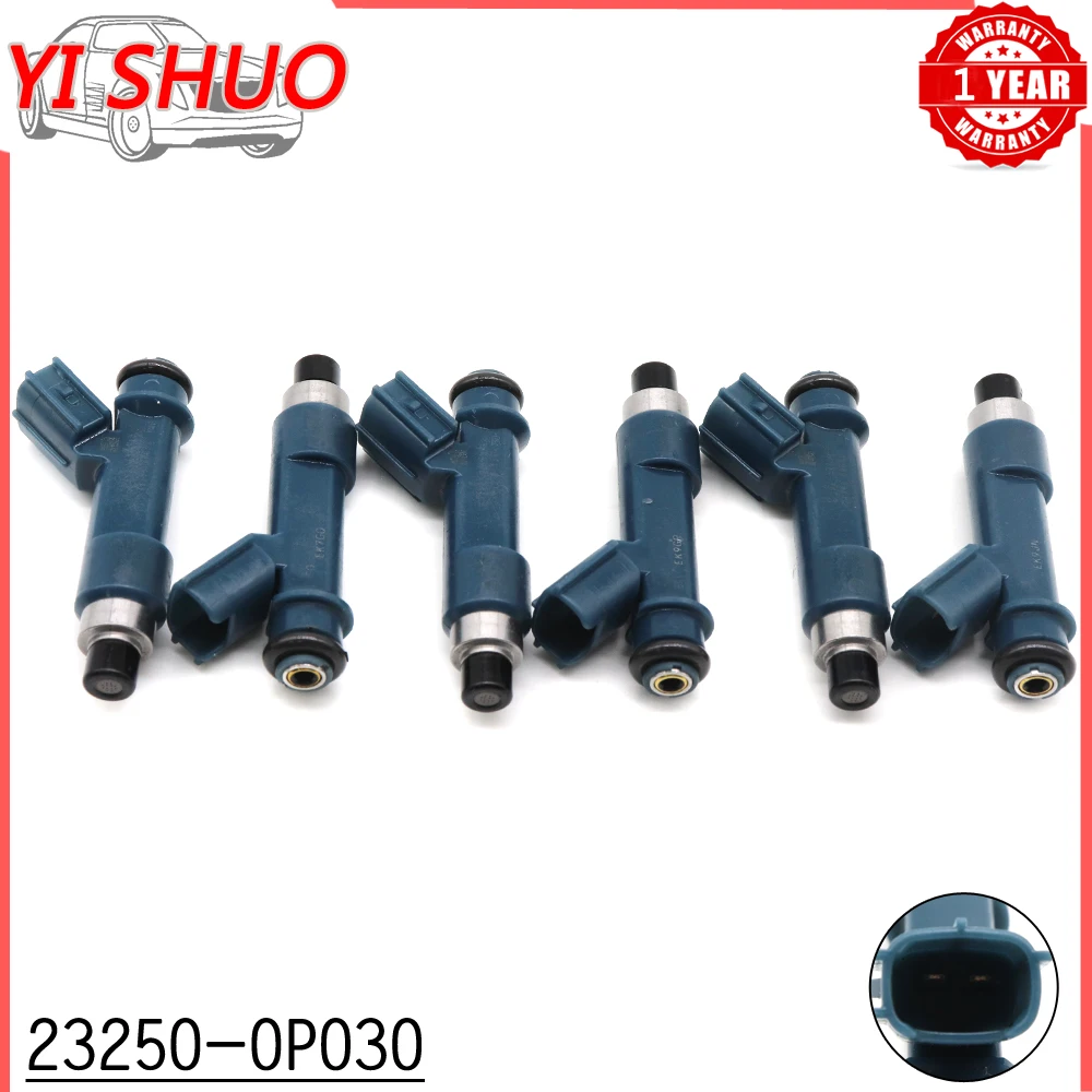 

6pcs/lot High Quality Car Fuel Injector 23209-0P030 23250-0P030 23250-31010 For Toyota 4Runner Tacoma Tundra 4.0L