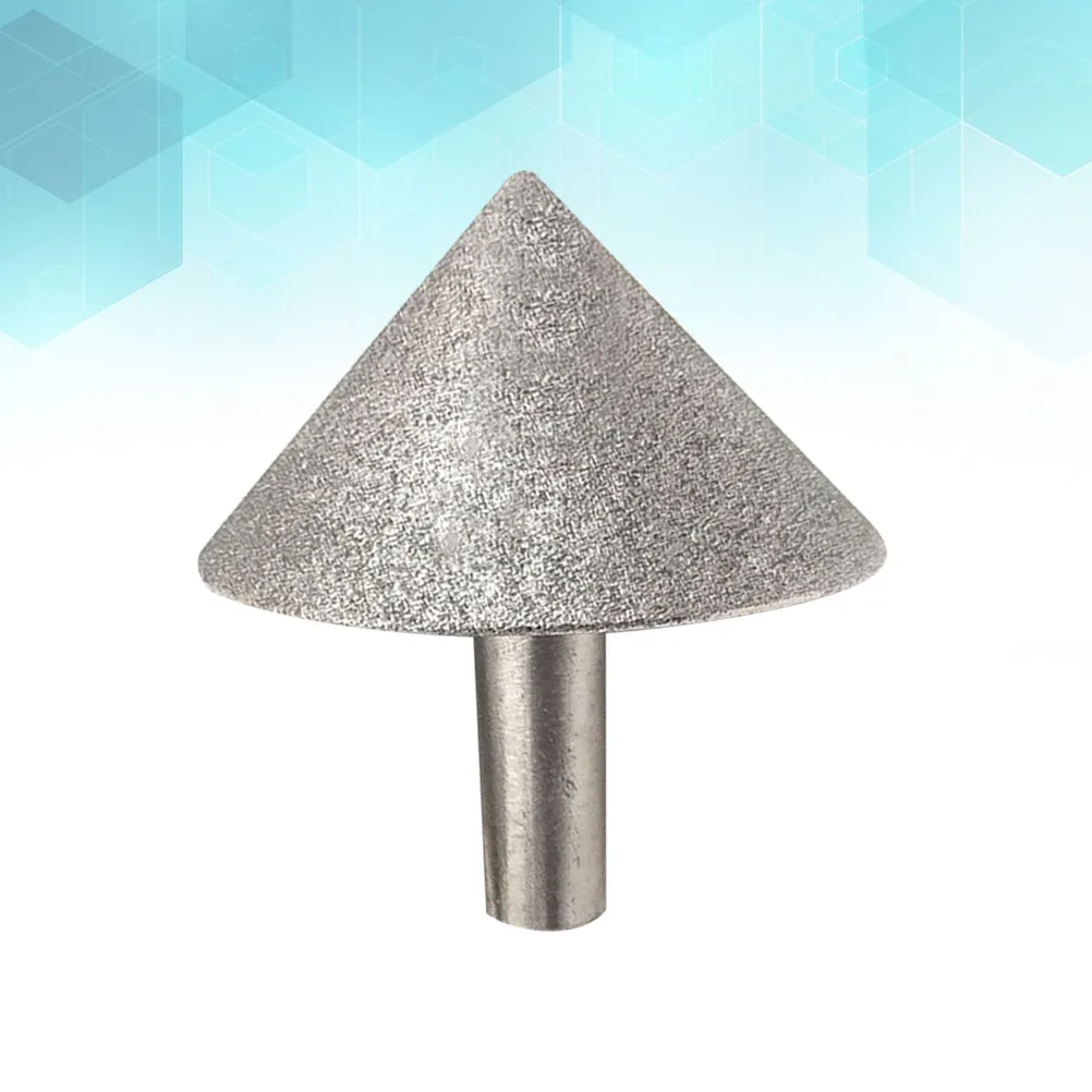 Alloy Grinding Head Electroplated Diameter 20mm Durable Glass Jade Stone Chamfering Tool Precision Smooth Surface