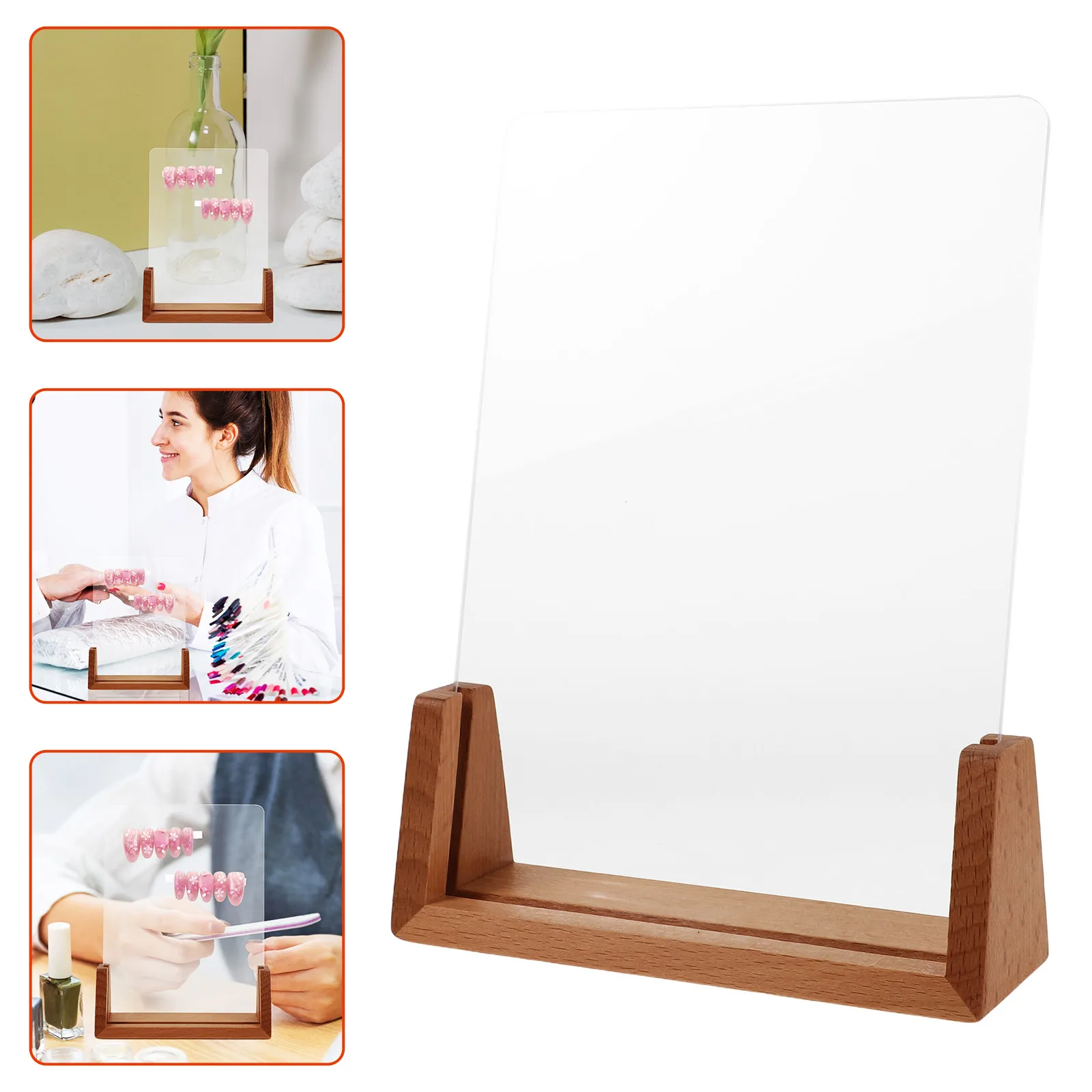 

Professional Acrylic Nail Display Stand for Nail Art Samples Color Boards False Nails Practice Holder Manicure Tools Display