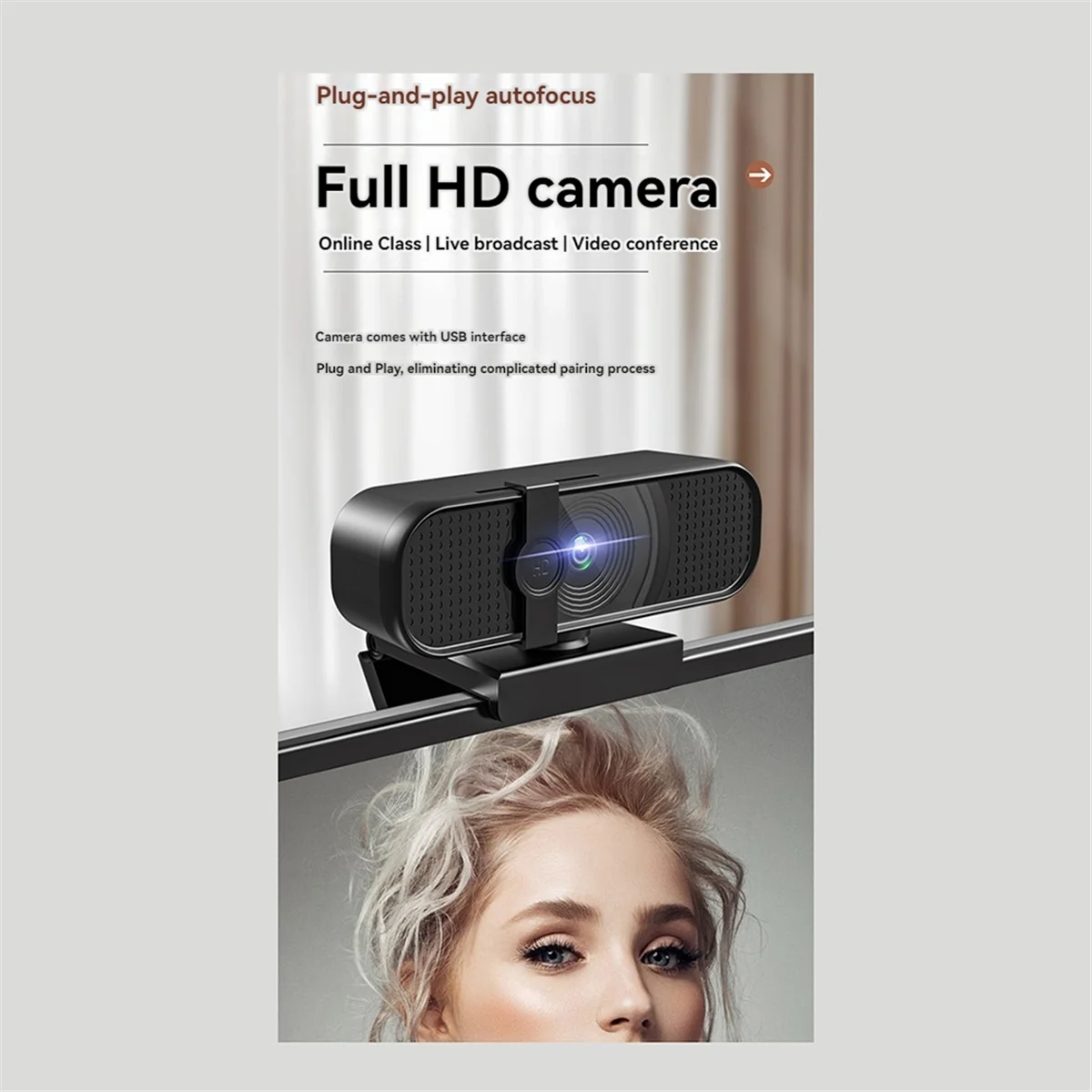 

USEFUL 2K High Definition Computer Camera Network Live Broadcast High Definition Video Conference USB Camera2025