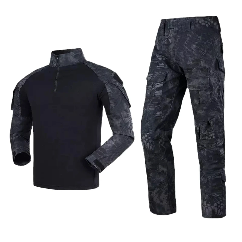 Tactical Gear ACU Uniform Shirt Pants with Elbow Knee Pads