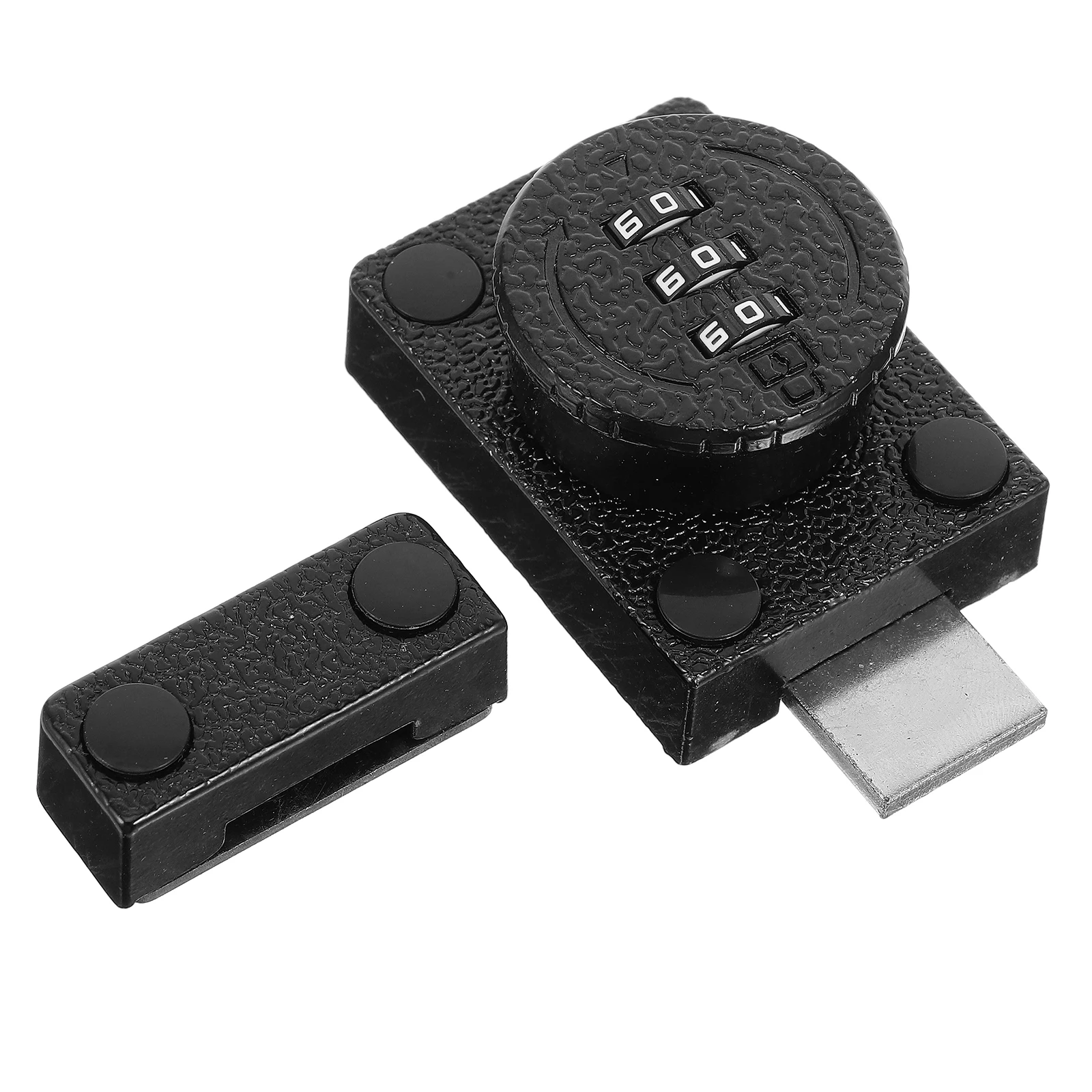 

Zinc Alloy Combination Password Lock for Cabinet Doors Non-Drilling Anti-Theft Sliding Bolt Lock Easy Push-Pull for Interior