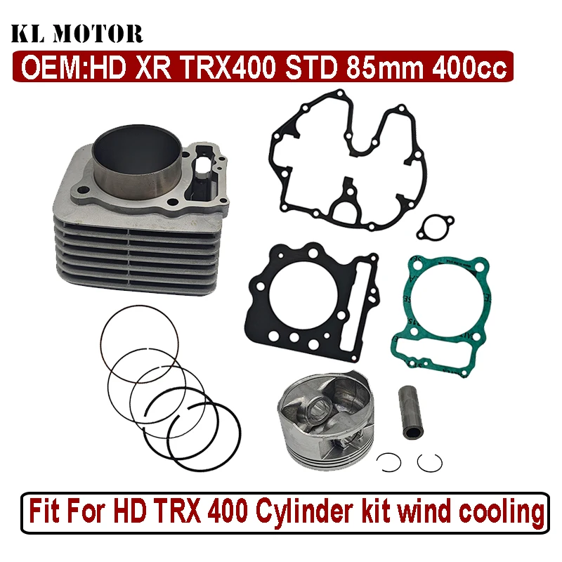 ATV 85mm 400cc HD TRX 400EX 400X Top End Rebuild Repair Kit Piston Gaskets Cylinder 13101-KCY-670 12100-KCY-670 12191-KCY-672