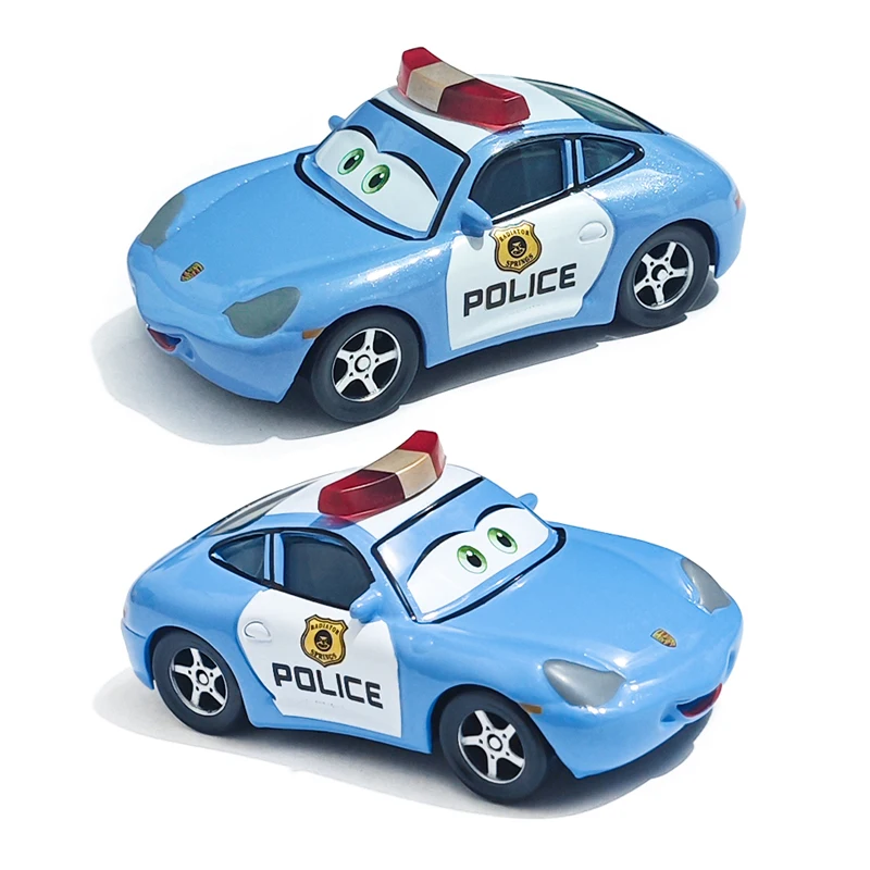 

New Disney Pixar Cars Sally Police Lightning McQueen Ramone Model Car 1:55 Metal Die Casting Racing Car Children's Toys Gifts