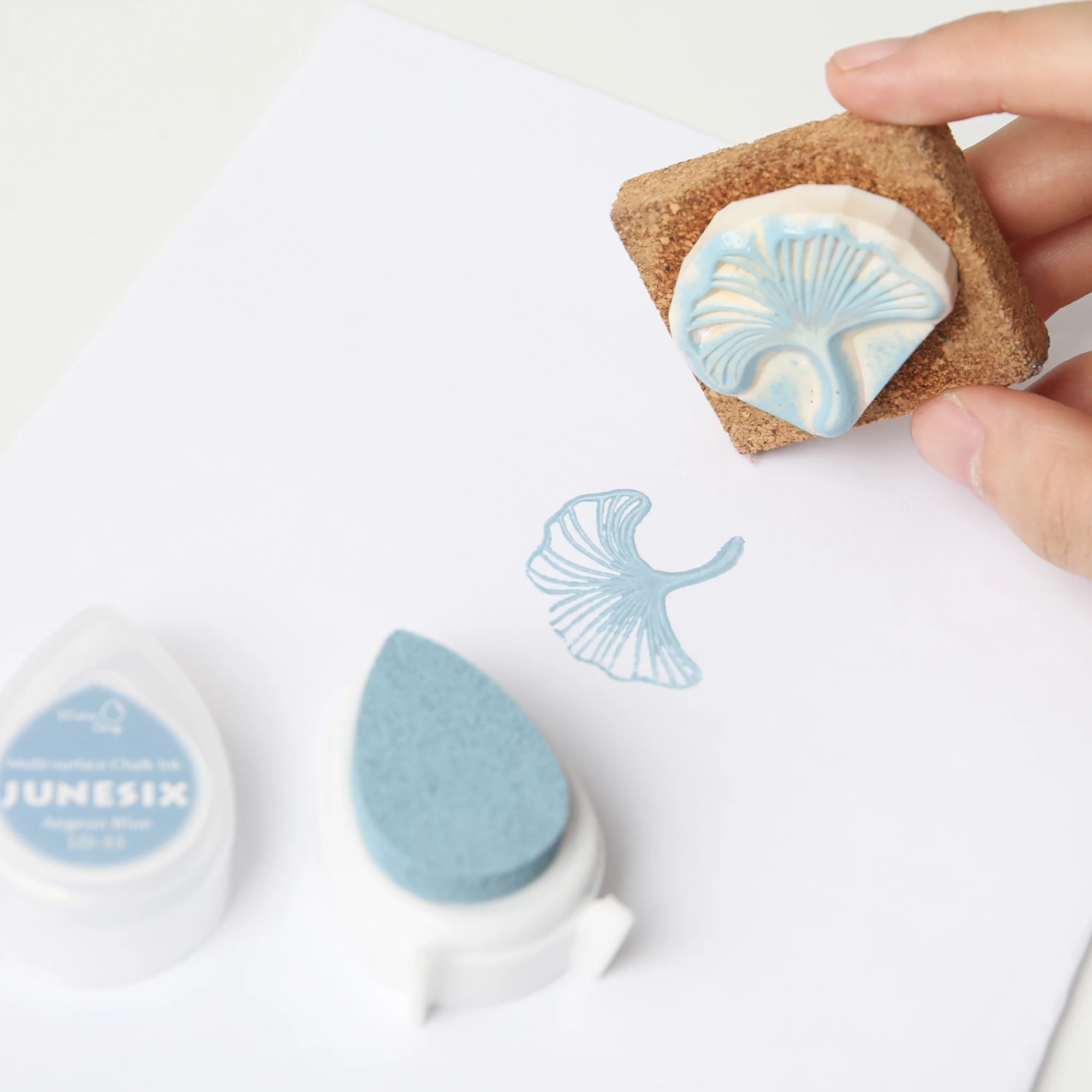 Água Drop Pigment Ink Pads para Selos, Chalk Sticky Inks para Embossing Powder, Stamp Pad,17 cores