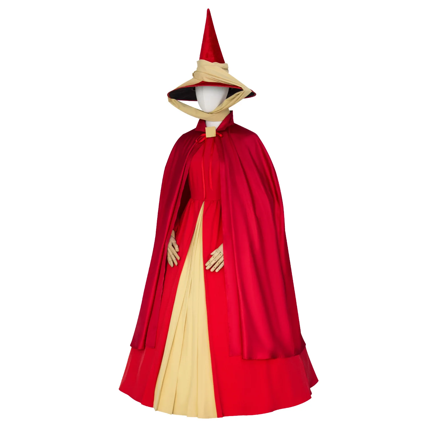 

Fairy Flora Godmother Elf Grandma Cosplay Costume Dress Cape Hat Women Halloween Carnival Cosplay Godmother Outfits