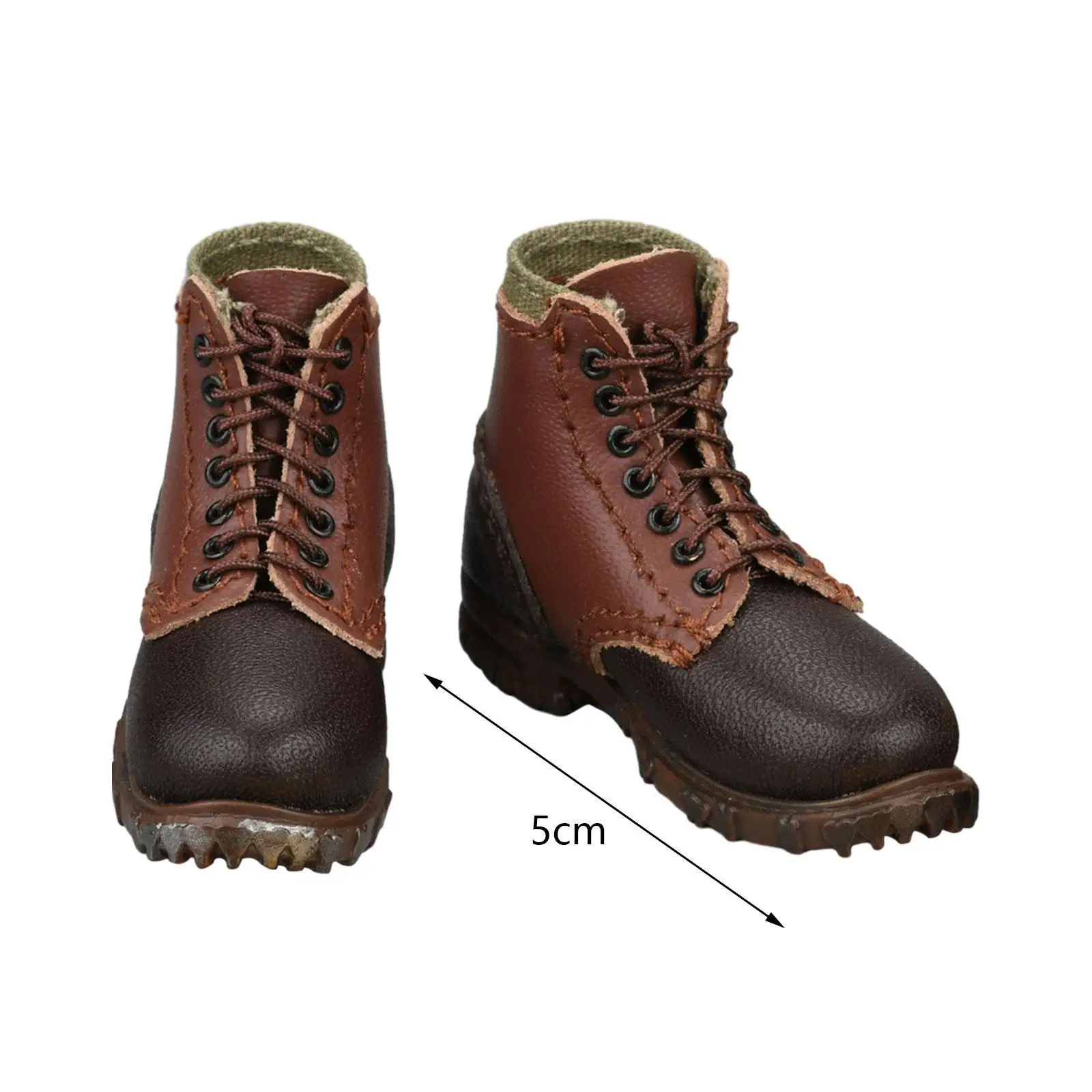 Botas de zapatos de figura a escala 1/6 para hombre, accesorio de vestir, botines marrones informales, zapatos de juguete de Hobby para figuras de modelos de muñecas de 12 pulgadas