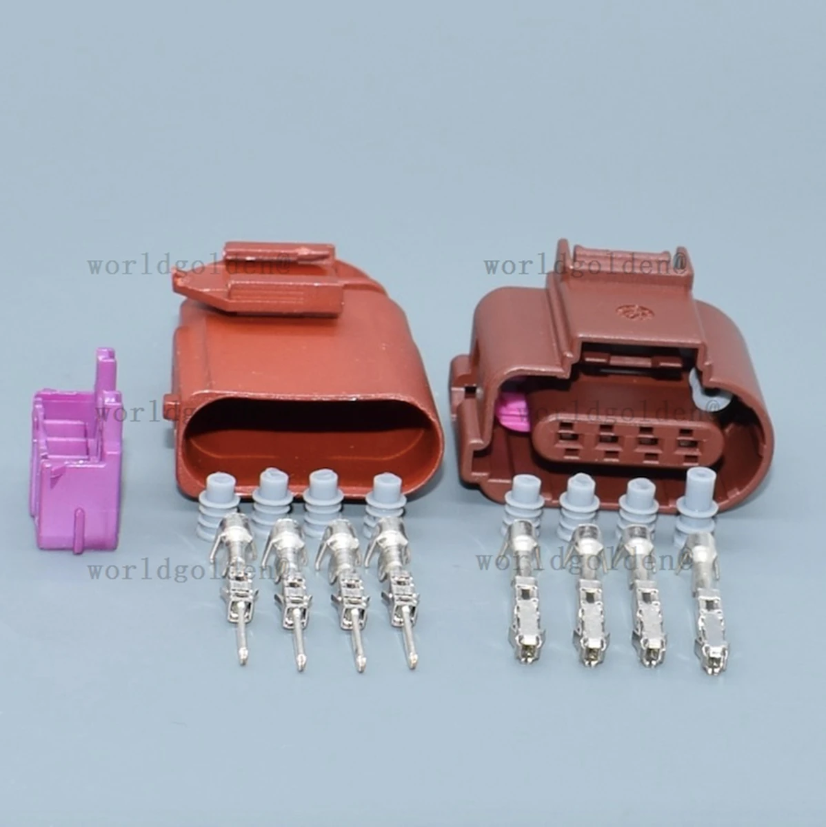 Conector automático 8K0973724/8K0973704A para el conector del arnés de cableado del sensor de velocidad de rueda del inyector de combustible