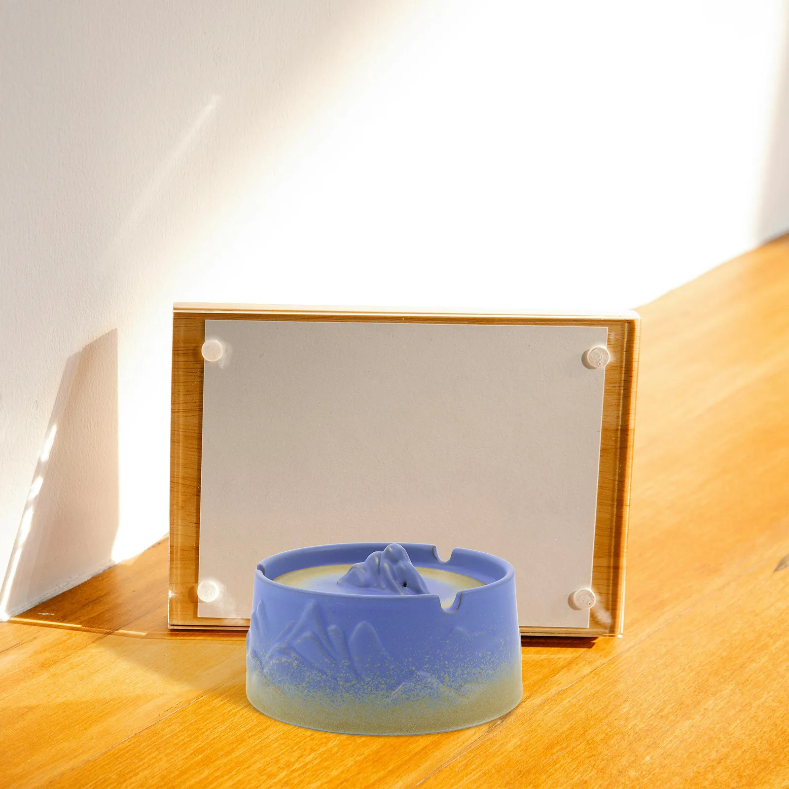 Ashtray for Travel Home Desktop Ornament Bowls Smoking Outdoor Use Garden Ceramic Holder