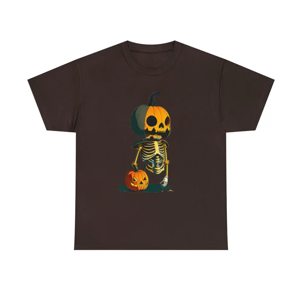 Skeleton Ghost Pumpkinhead Halloween T-shirt Anime Graphic T-shirts For Men Clothing Women Tees Y2K Tops Unisex Summer