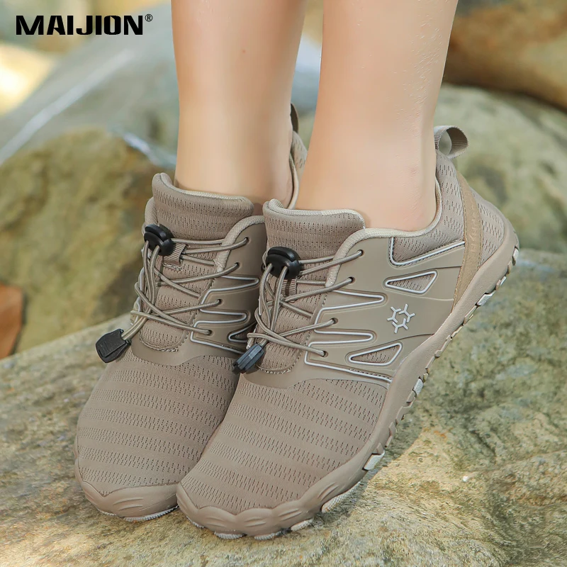 Breathable Men's Hiking Shoes Quick Dry Outdoor Wading Trekking Sneakers Women's Non-slip Casual Sport Shoes Elastic Rubber Sole