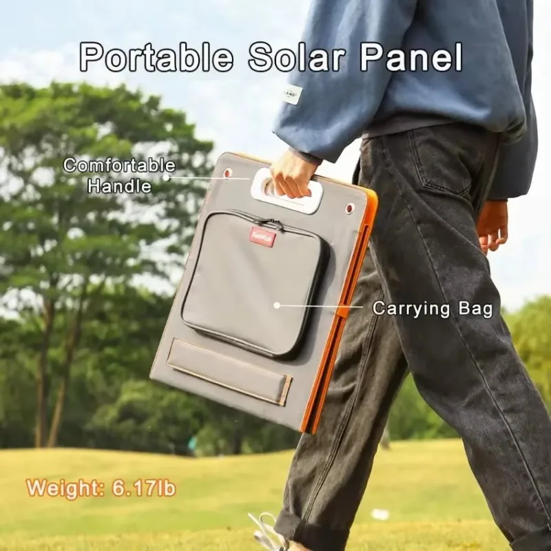 Power Equipment 100W Foldable Solar Panel Portable Solar Charger DC Output PD Type-c QC3.0 for Phones Tablet Camping RV Trip