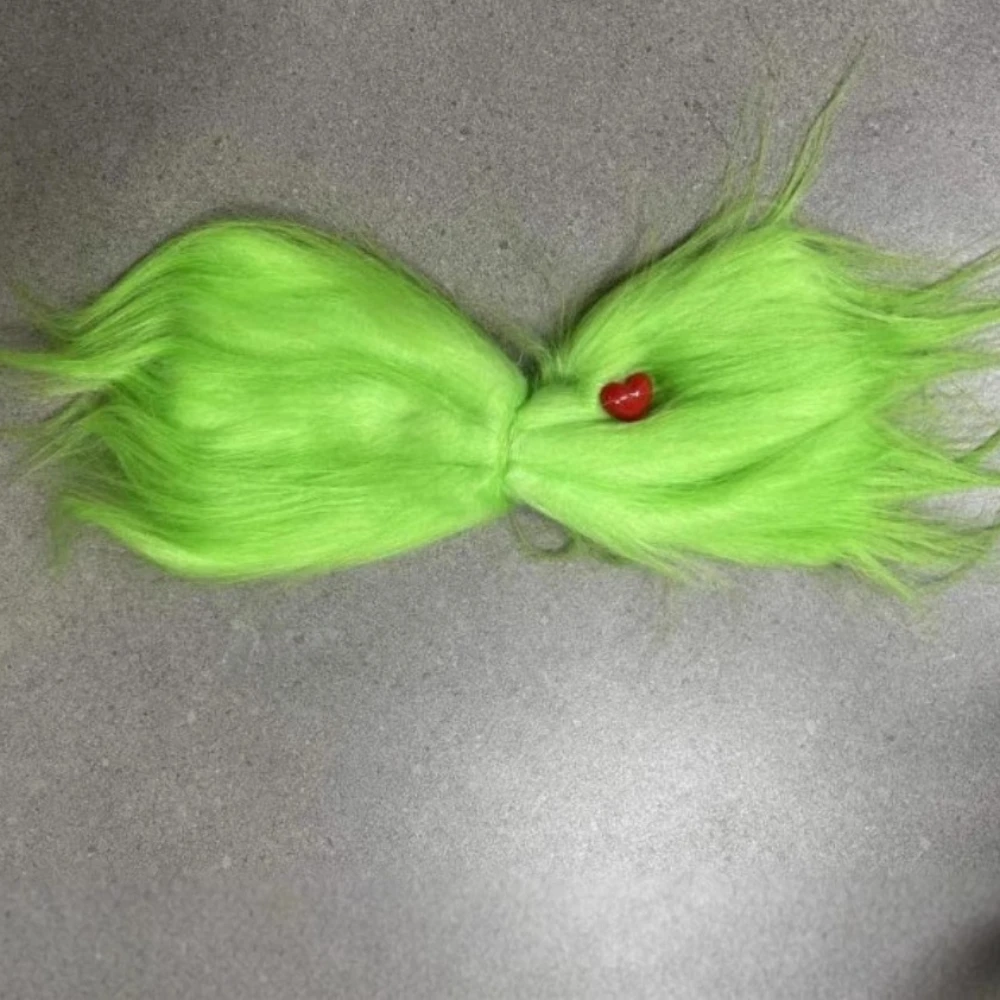 Świąteczne Zielone Akcesoria do Włosów dla Dziewczynek, Zielona Futrzana Opaska na Głowę, Nakrycie Głowy, Makijaż, Zielone Futrzane Buty, Kapelusze, Rękawiczki, Rekwizyty, Spinki do Włosów