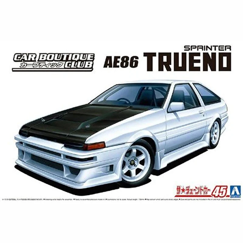 

Prefabricated assembly model Aoshima-05863 1/24 Boutique Club AE86 Trueno 1985 car model kit