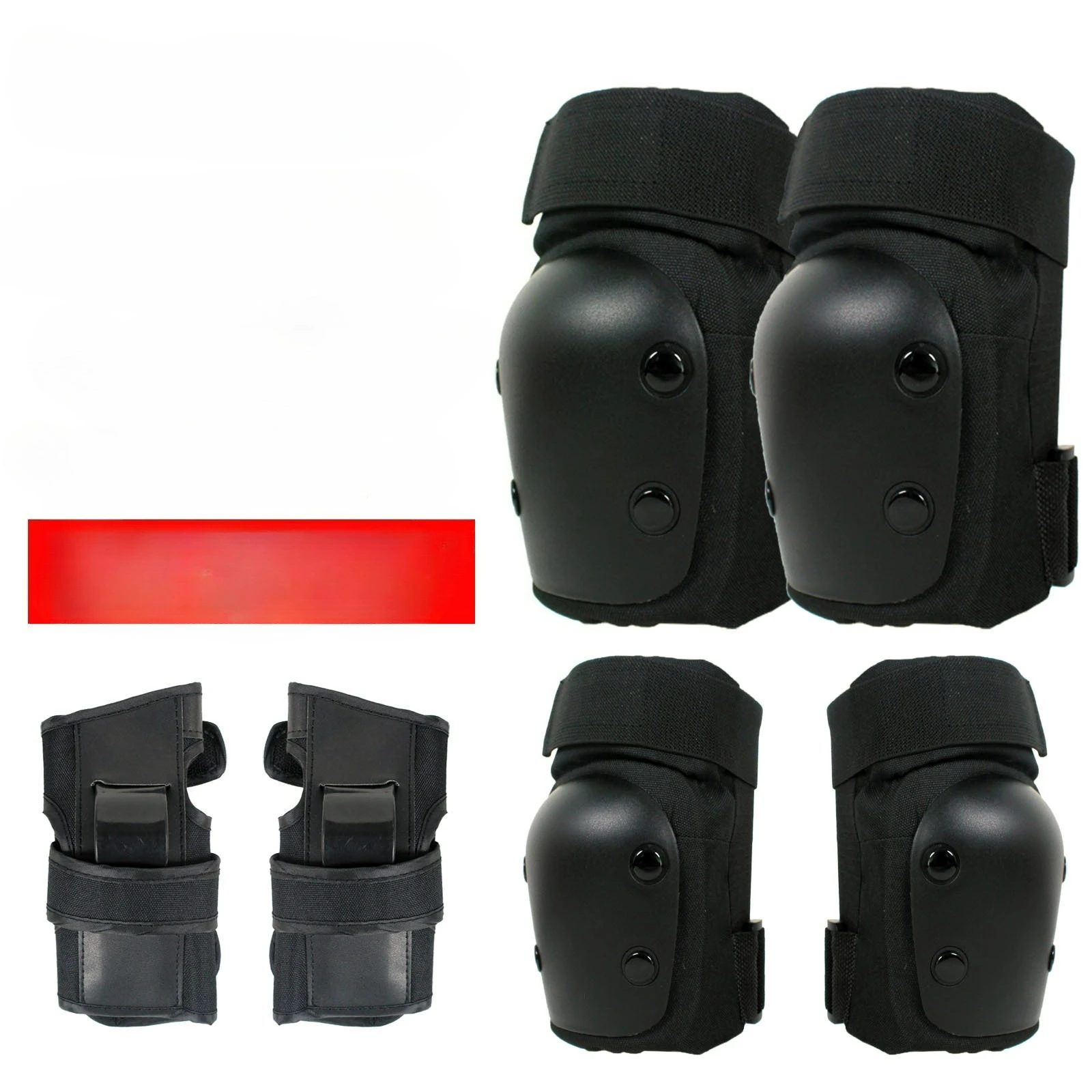 Adult Long Board Ice Skating Protective Gear Children's Roller Skating Balance Car Sliding Board Protective Equipment 6-Piece Se