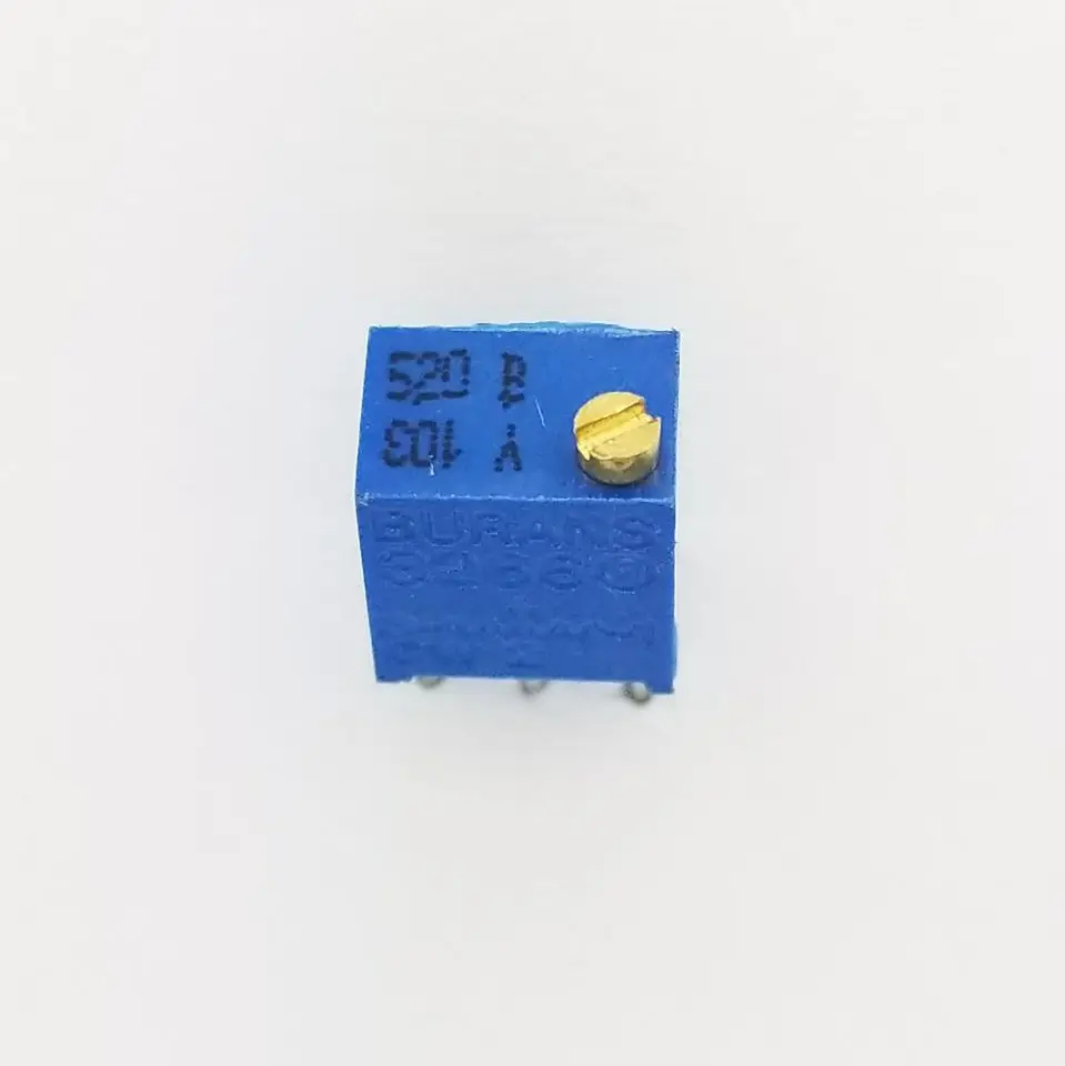 10PCS Burans 3266Y Potentiometer ResistanceOhm Trimpot Trimmer 1K 2K 5K 10K 20K 50K 100K 200K 500K 1M Ohm 100R 200R 500R