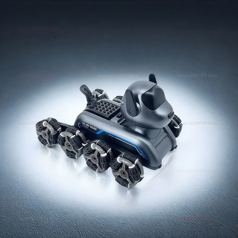 S50 RC حيلة ثمانية عجلات الميكانيكية الكلب لفتة التعريفي تسلق تشوه لعبة كلب الصبي هدية للأطفال والحيوانات الأليفة