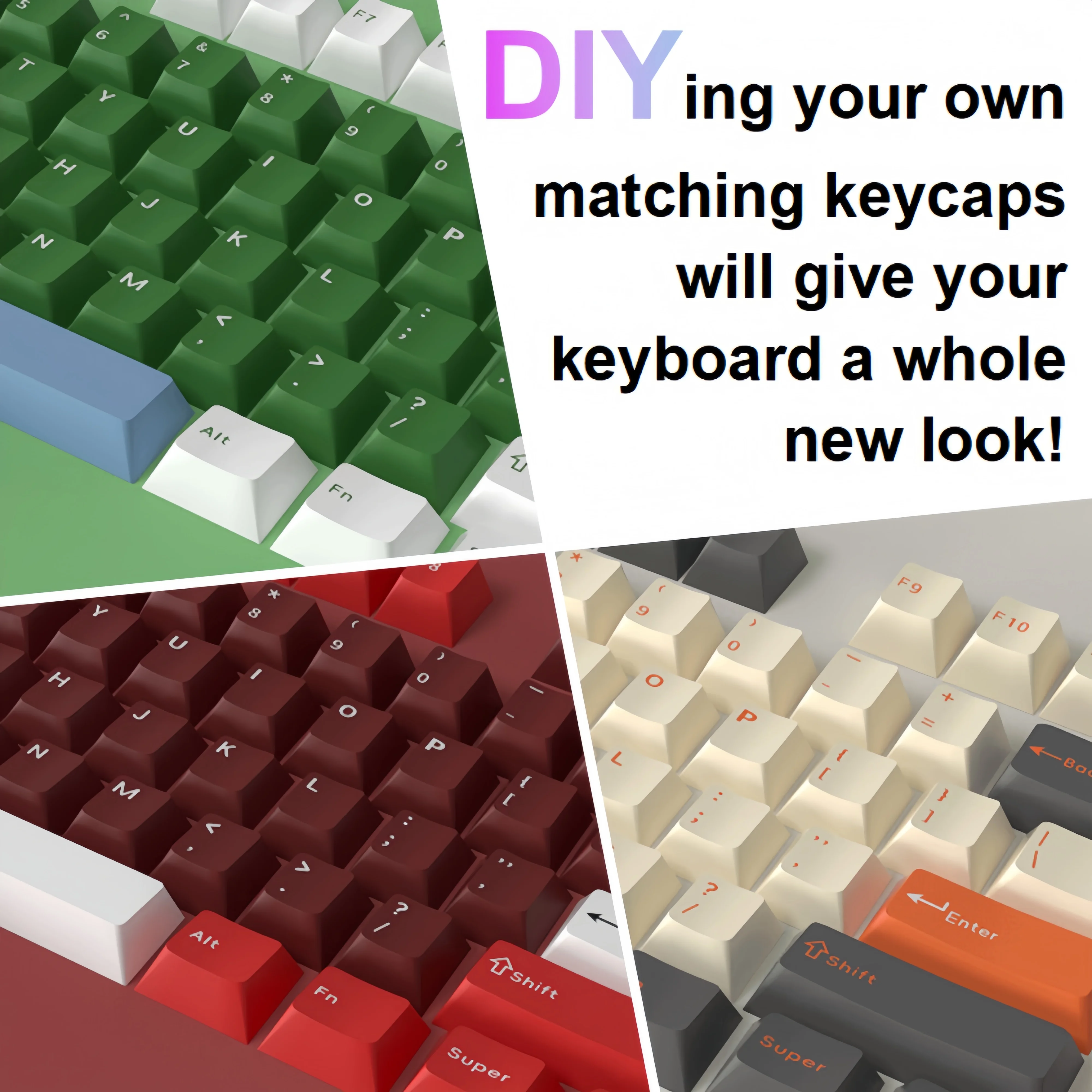 11 Colors PBT Keycaps 126 Keys Cherry Profile Double-shot Legends Keycap Set for Mx Cherry Switch Mechanical Keyboard DIY Kit image 4
