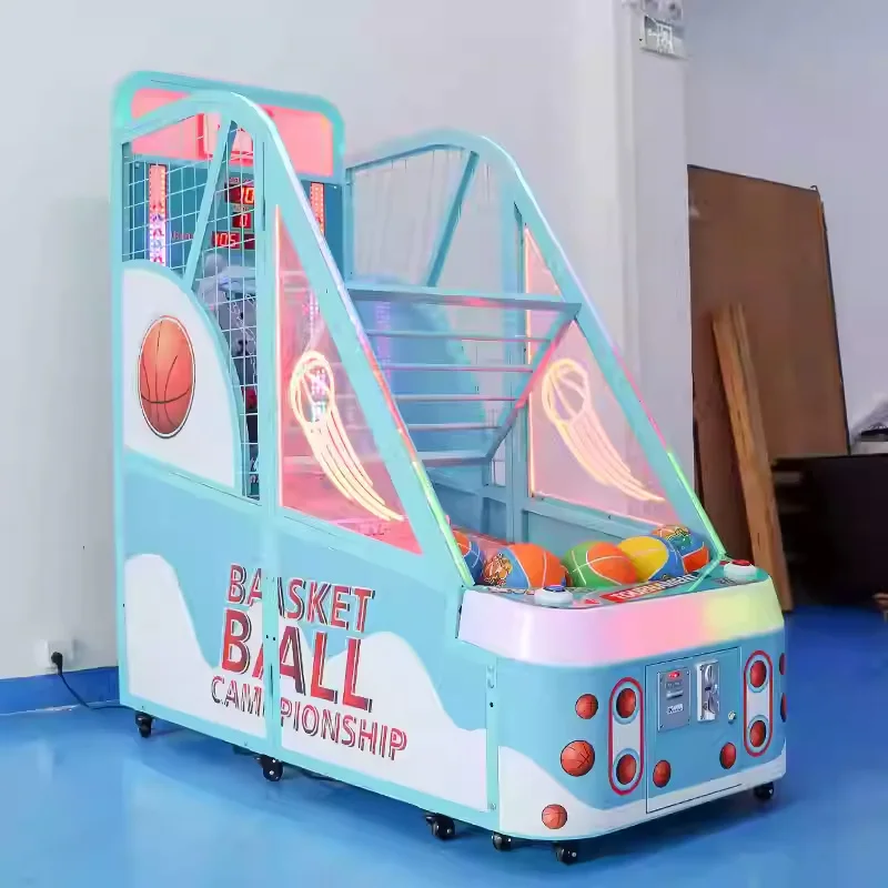 Deluxe basketball machine, macaron game machine, chronograph and scoring amusement park cute pet