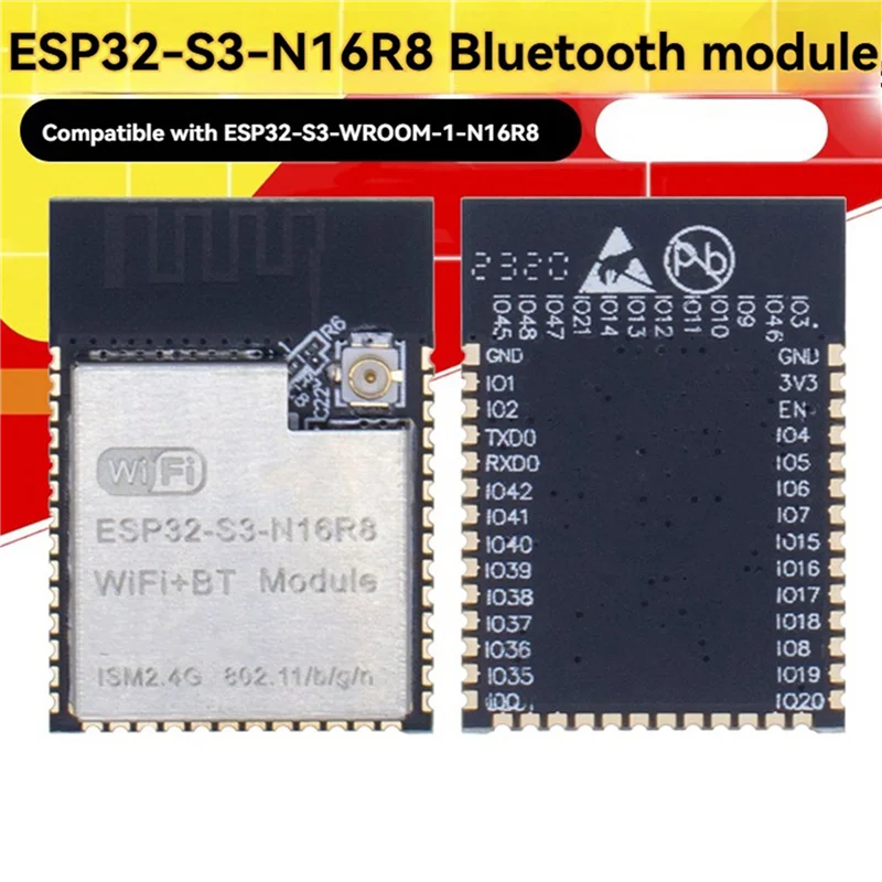 BTLIFE-2X ESP32-S3-N16R8 draadloze module ESP32-S3-WROOM-1 Dual-Core Wifi + Bluetooth5.0-module voor Iot draadloze toepassingen