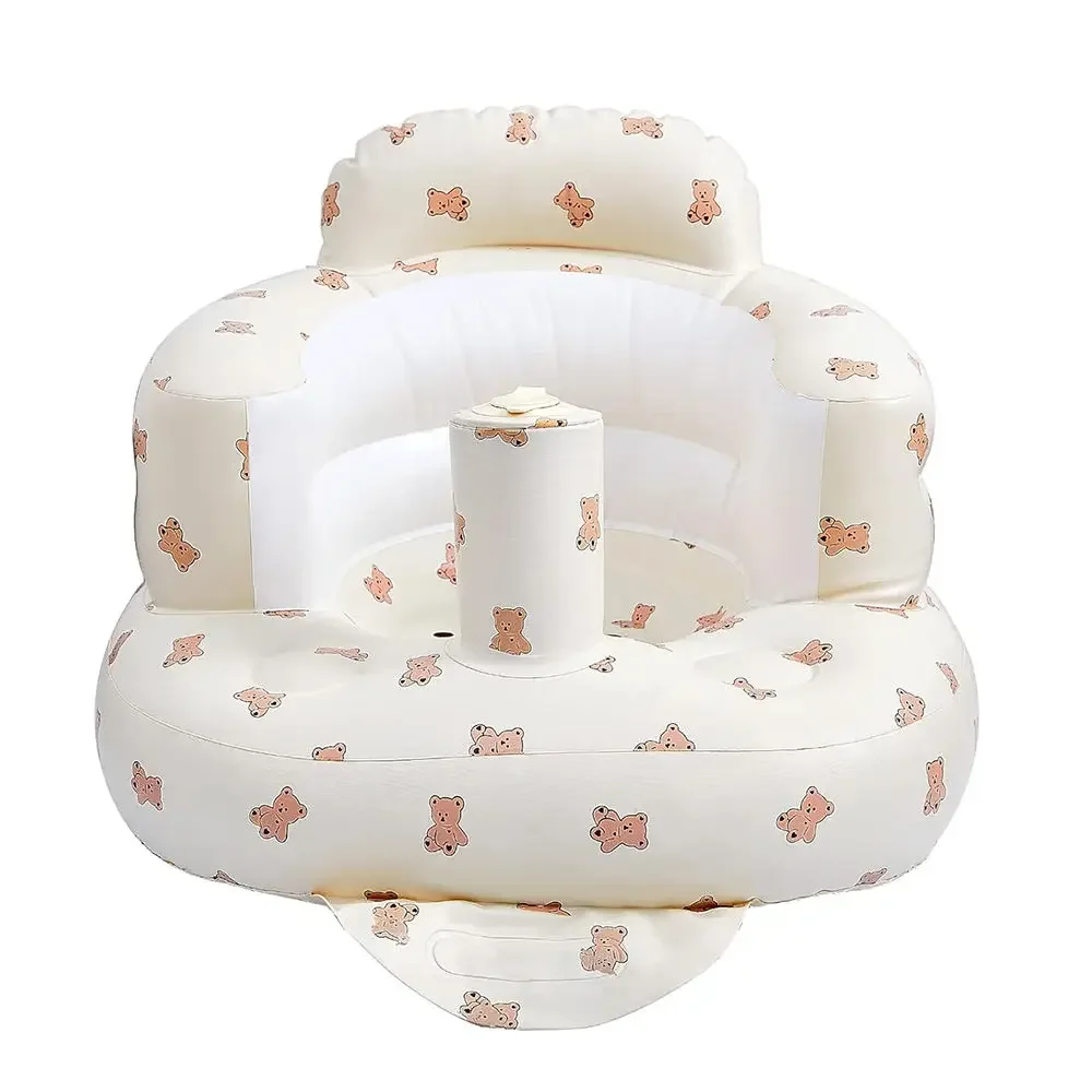 

Portable Inflatable Baby Shower Toddler Chair Seat Cartoon Seats For Babies Built In Air Pump